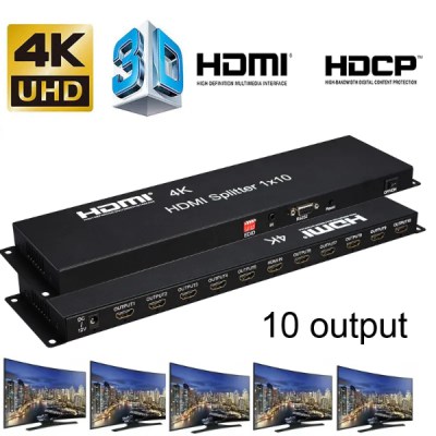 SPLITTER HDMI 4K 1X10 RS-SHD1X10-1